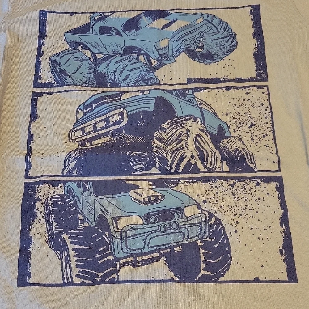 Oshkosh B'gosh Kids Cotton Monster Truck Graphic Long Sleeve Tee Size 10 NWT